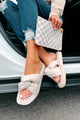 Casual Events Cushioned Strap Sandals (Warm Grey) - NanaMacs
