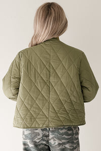 Sweet State Reversible Quilted Jacket (Olive) - NanaMacs