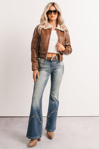 Seymour Mid Rise Western Flare Cello Jeans (Tint) - NanaMacs