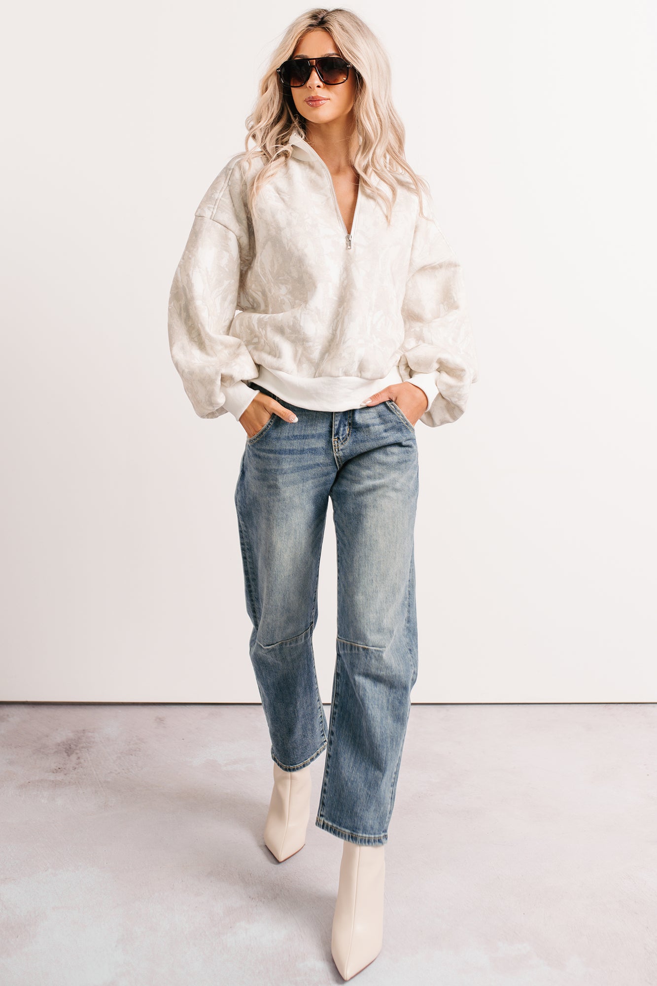 Hunker Down Papermoon Half-Zip Pullover (Camo) - NanaMacs