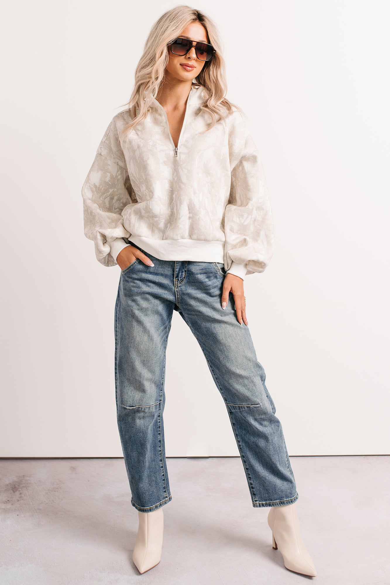 Hunker Down Papermoon Half-Zip Pullover (Camo) - NanaMacs