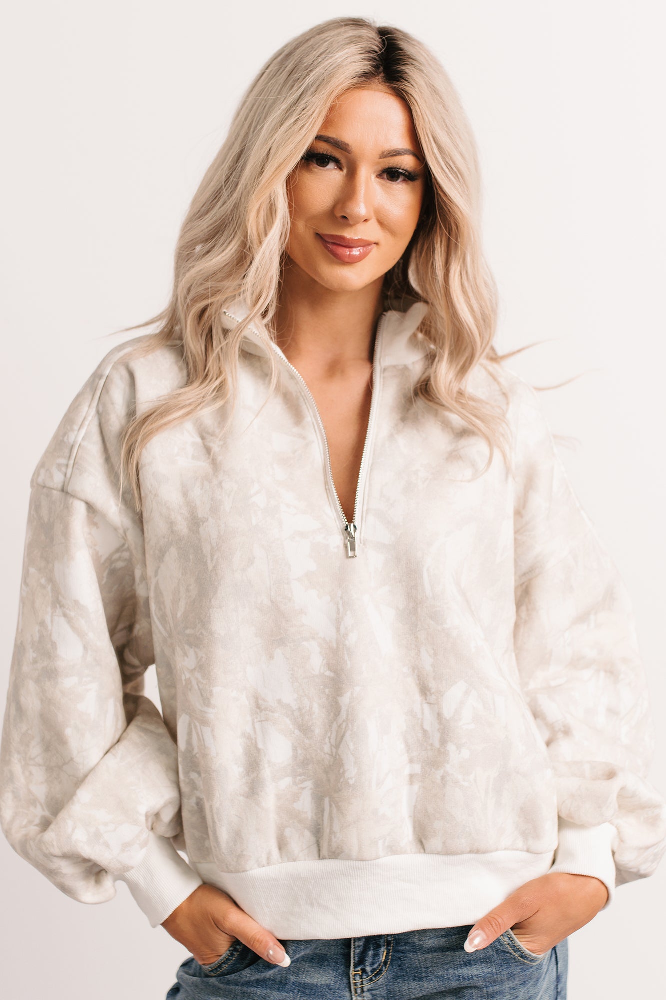 Hunker Down Papermoon Half-Zip Pullover (Camo) - NanaMacs