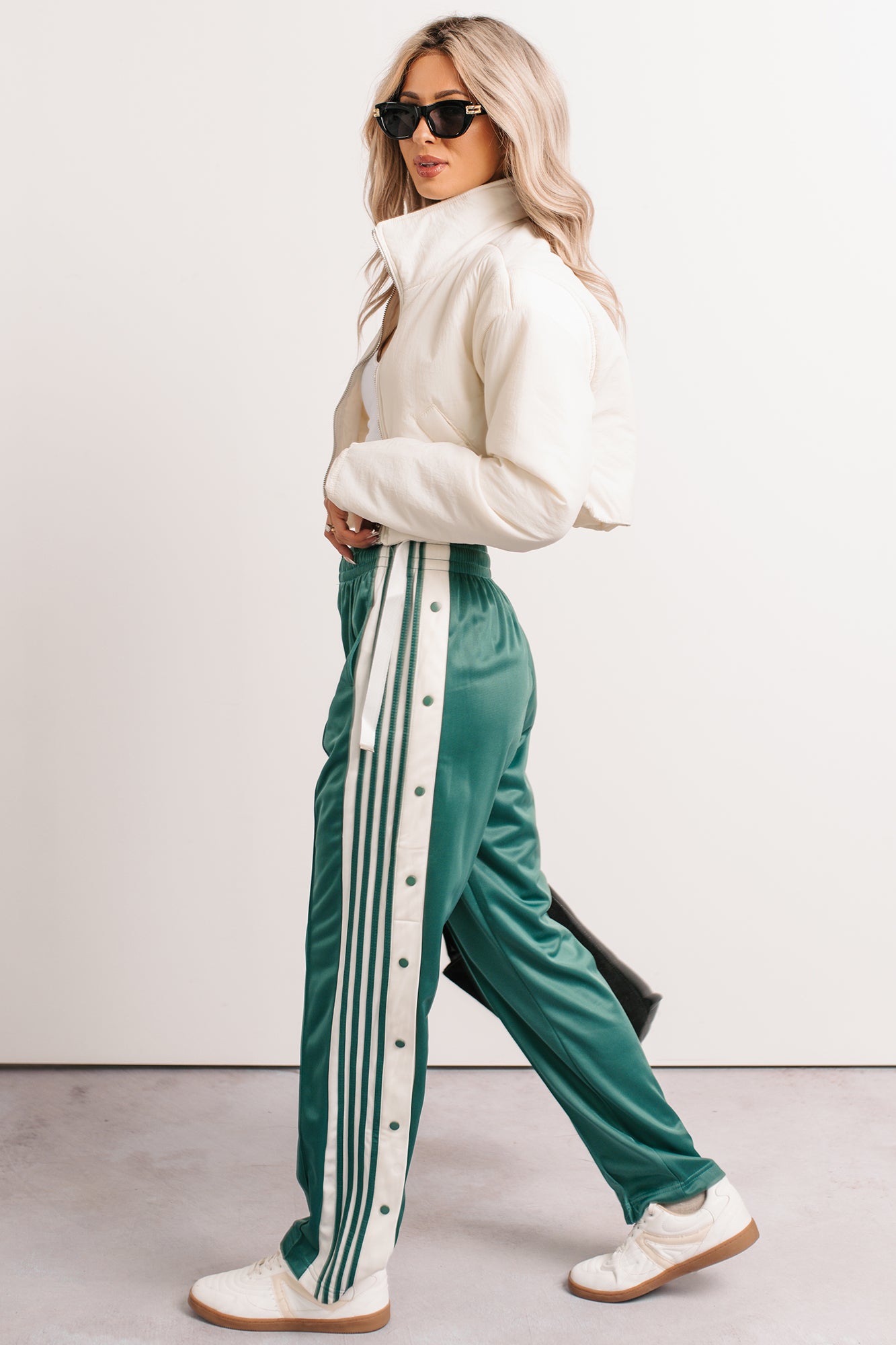 Athletic Ambition Side Snap Track Pants (Green) · NanaMacs