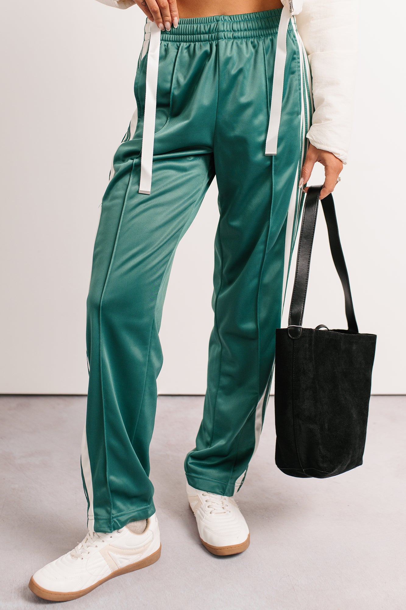 Athletic Ambition Side Snap Track Pants (Green)
