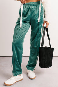 Athletic Ambition Side Snap Track Pants (Green)