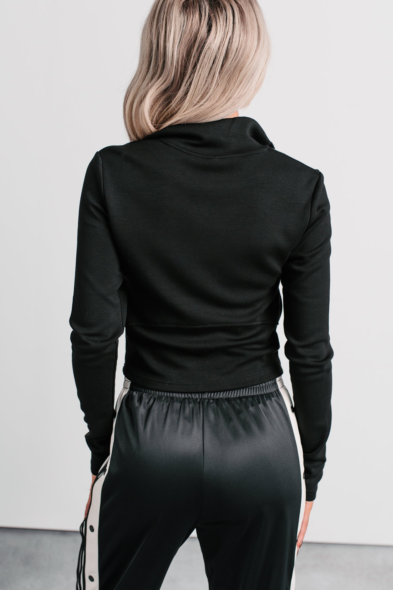 Athletic Drive Double Zipper Active Jacket (Black) - NanaMacs