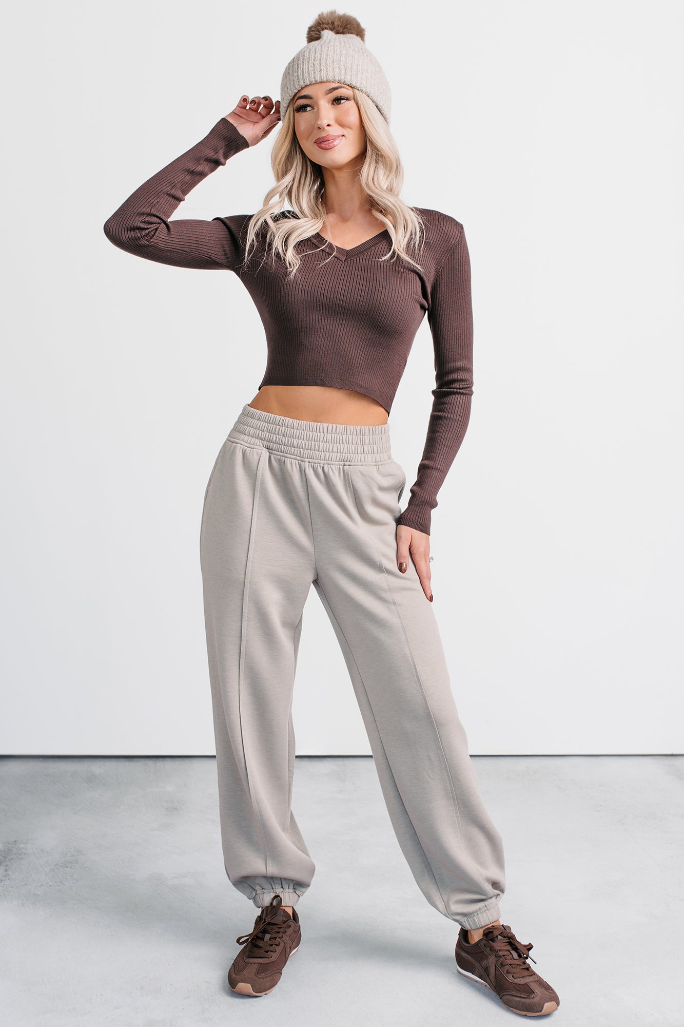 Play Like A Pro Jogger Style Sweatpants (Ash Mocha) - NanaMacs