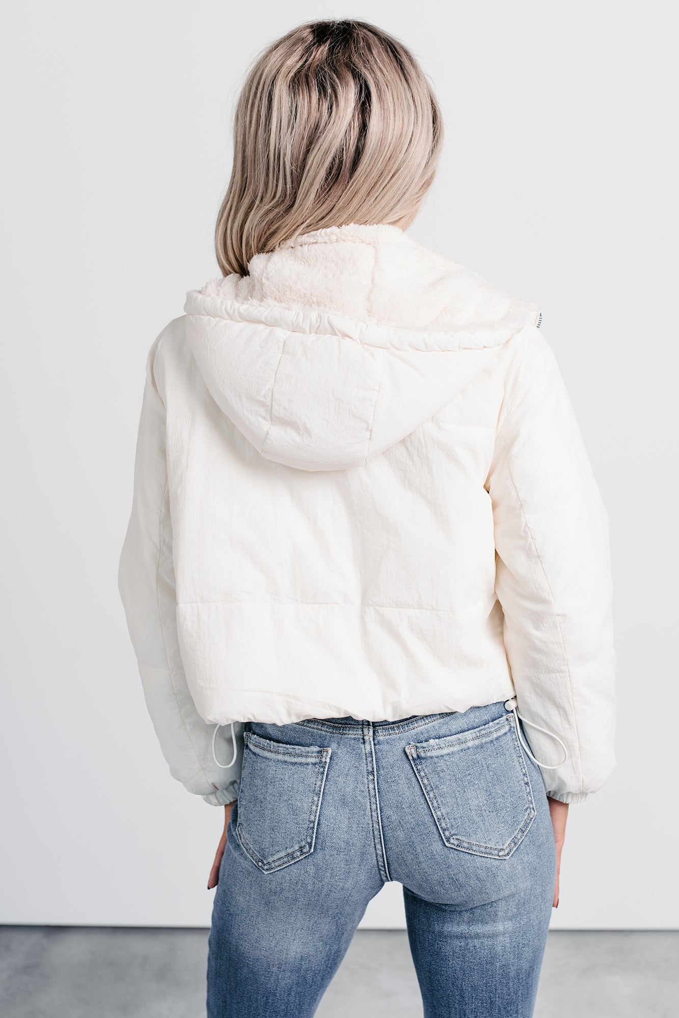 Iced White Chocolate Latte Sherpa Reversible Coat (Ivory) · NanaMacs