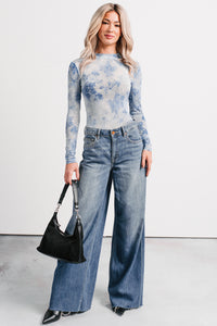 Aldo High Rise Wide Leg Hidden Brand Jeans (Medium Vintage) - NanaMacs