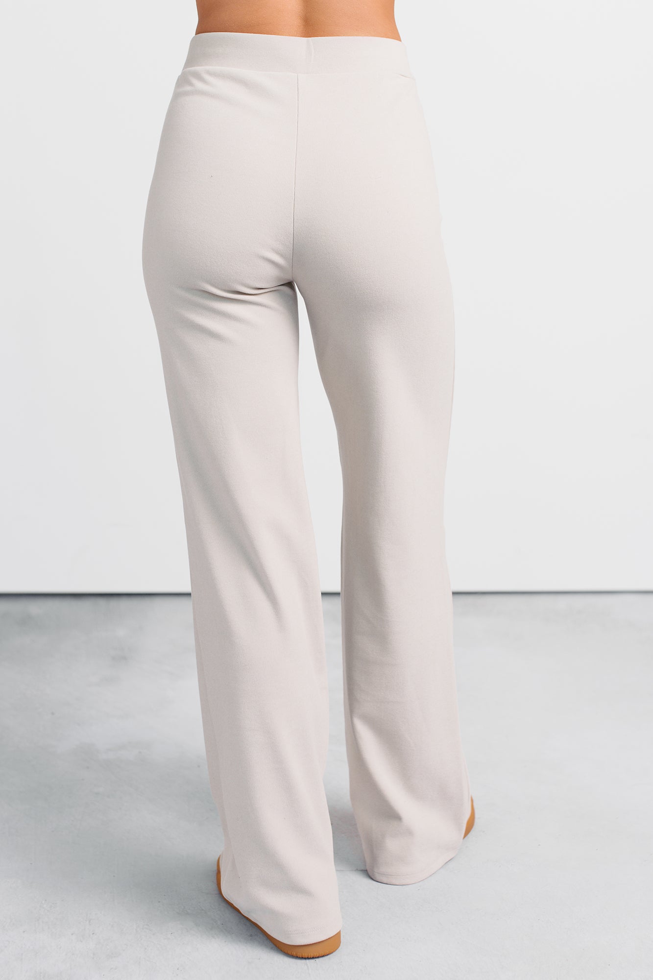 Easy On Me Soft Wide Leg Pants (Beige) - NanaMacs