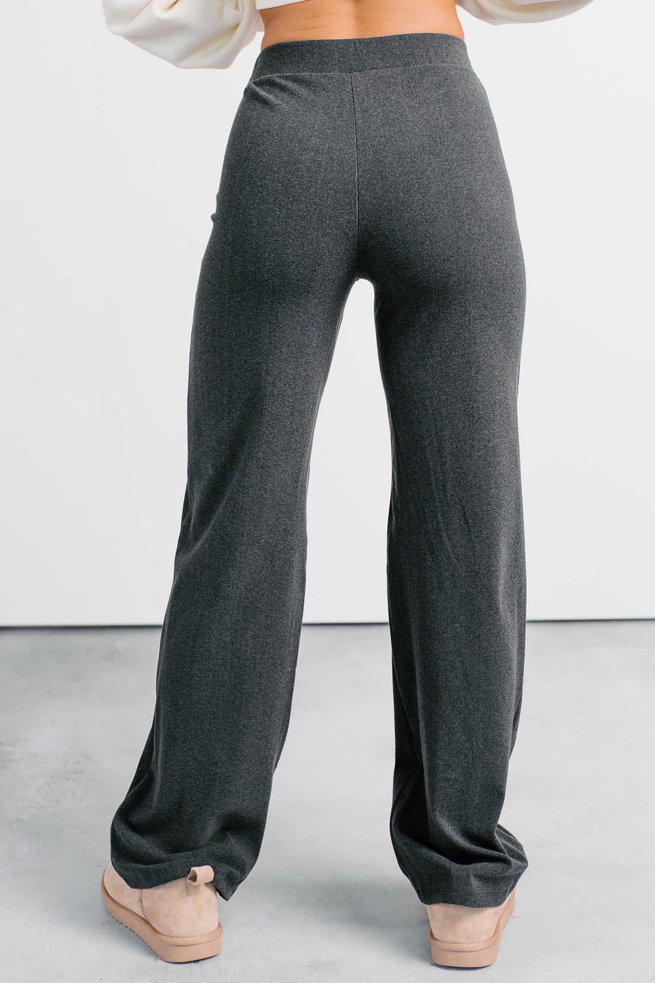 Easy On Me Soft Wide Leg Pants (Black) - NanaMacs