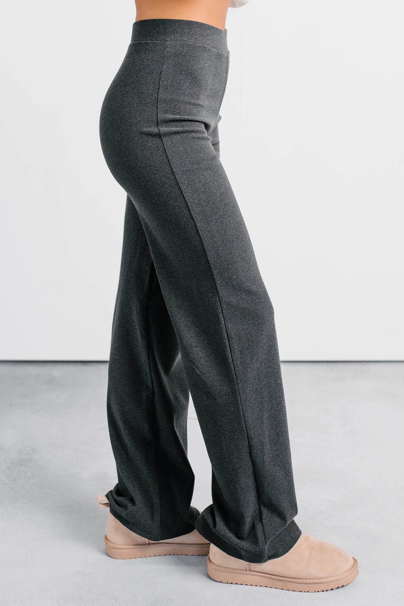 Easy On Me Soft Wide Leg Pants (Black) - NanaMacs