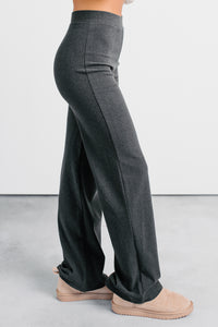 Easy On Me Soft Wide Leg Pants (Black) - NanaMacs