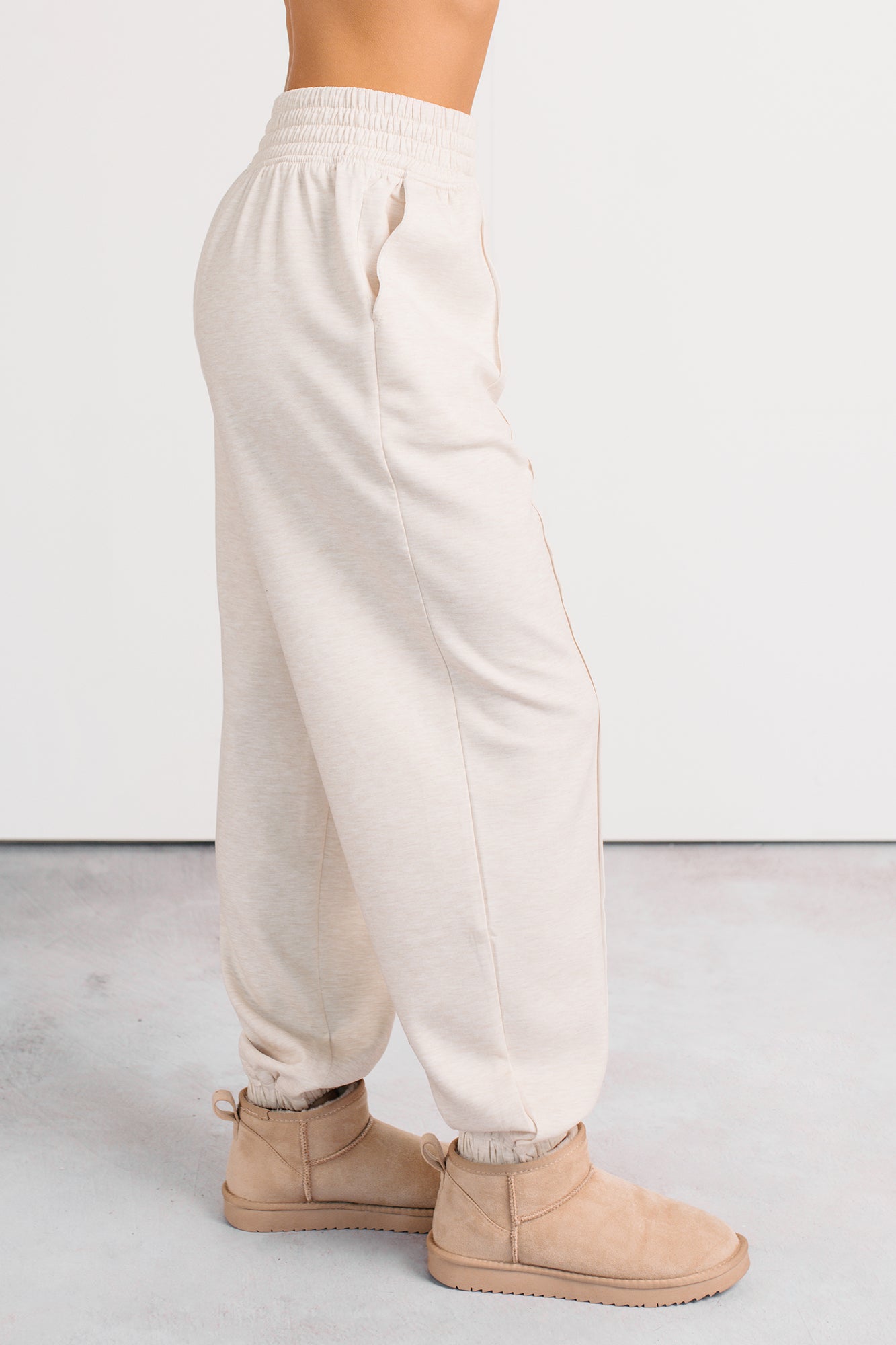 Play Like A Pro Jogger Style Sweatpants (H. Beige) - NanaMacs