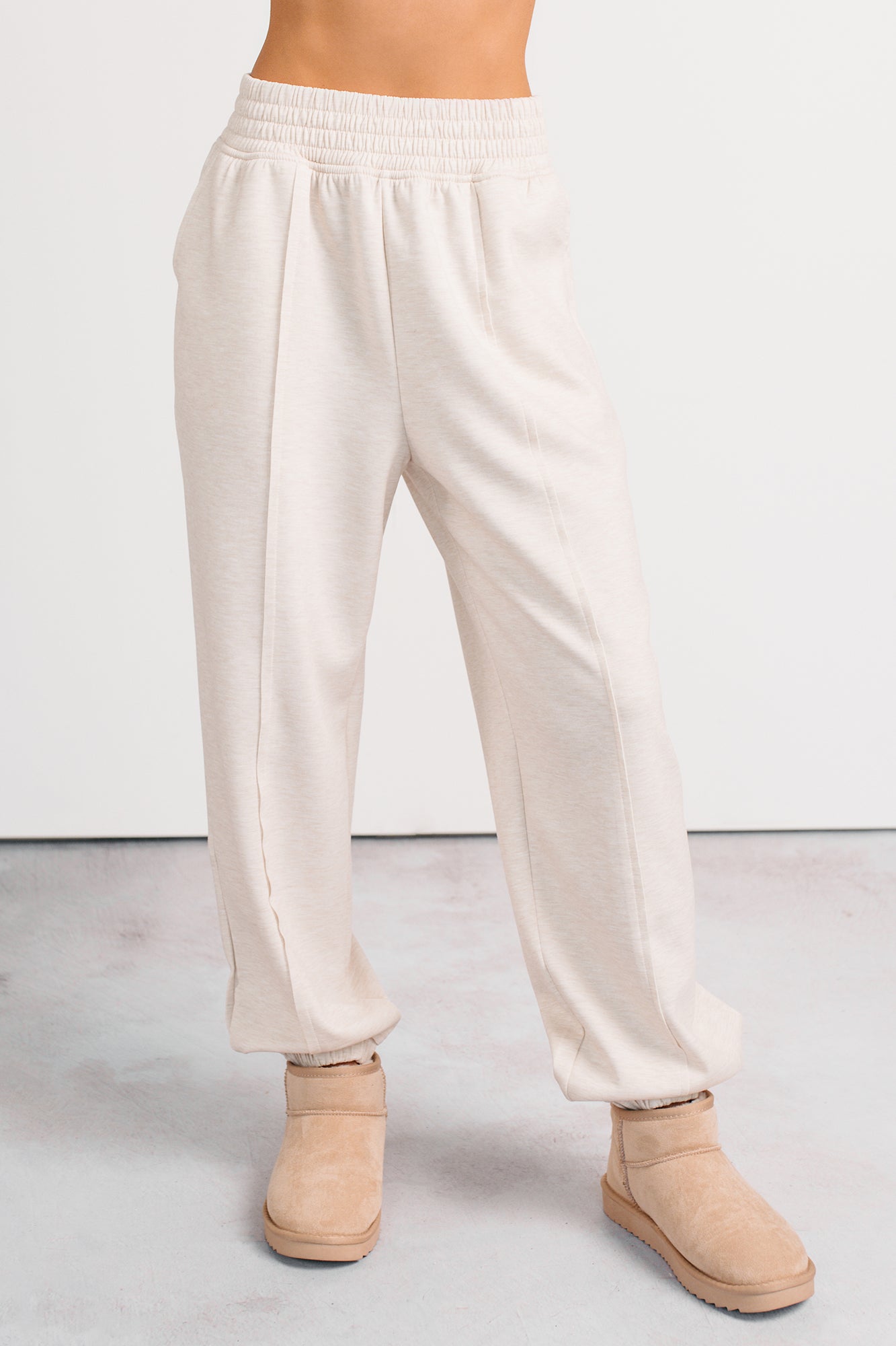 Play Like A Pro Jogger Style Sweatpants (H. Beige) - NanaMacs