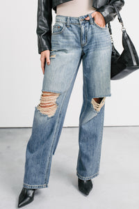 Zendaya Mid Rise Baggy Cello Jeans (Tint) - NanaMacs