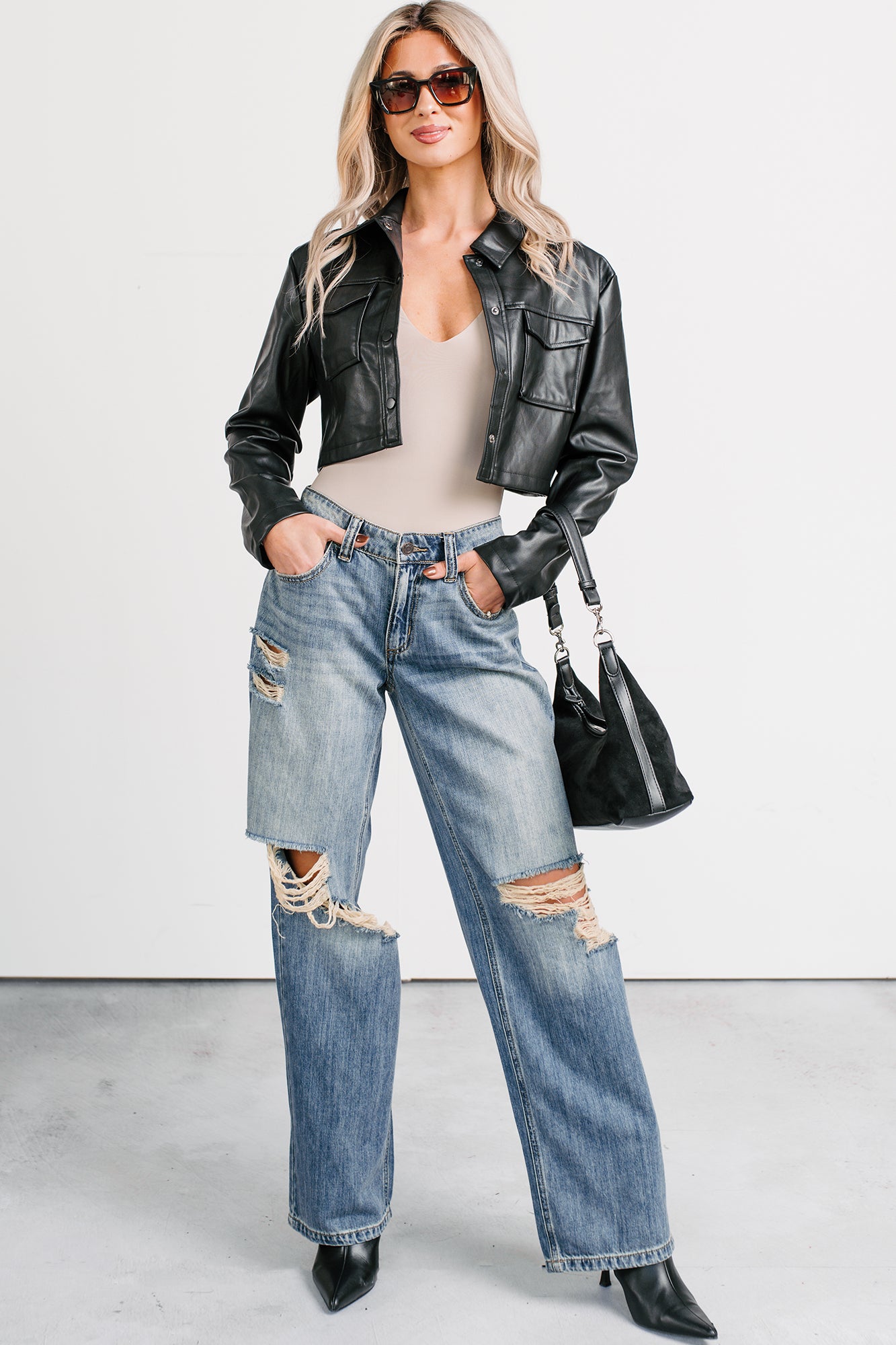 Zendaya Mid Rise Baggy Cello Jeans (Tint) - NanaMacs