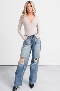 Zendaya Mid Rise Baggy Cello Jeans (Tint) - NanaMacs