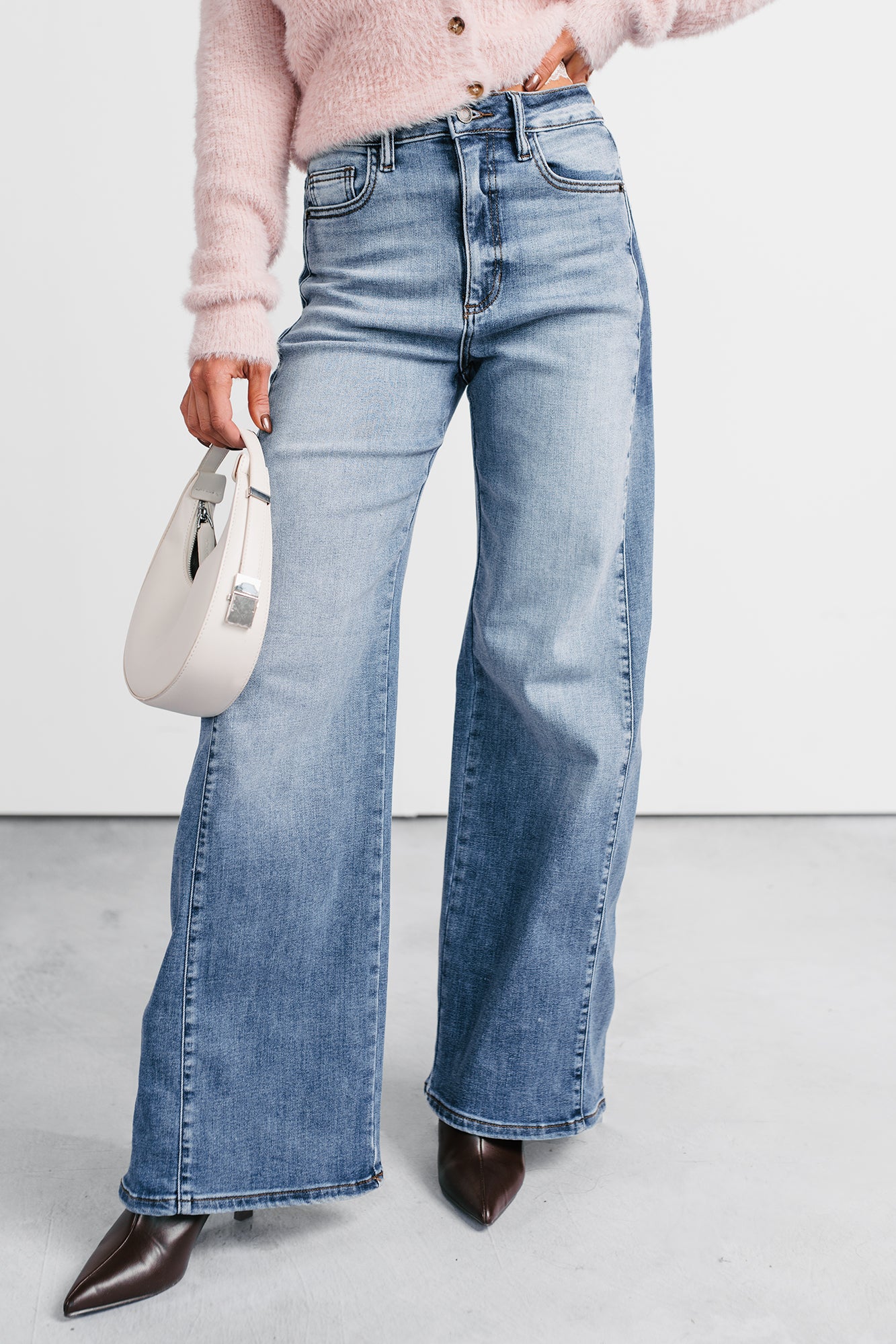 Diane Wide Leg Phoenix Textile Jeans (Light Wash) - NanaMacs