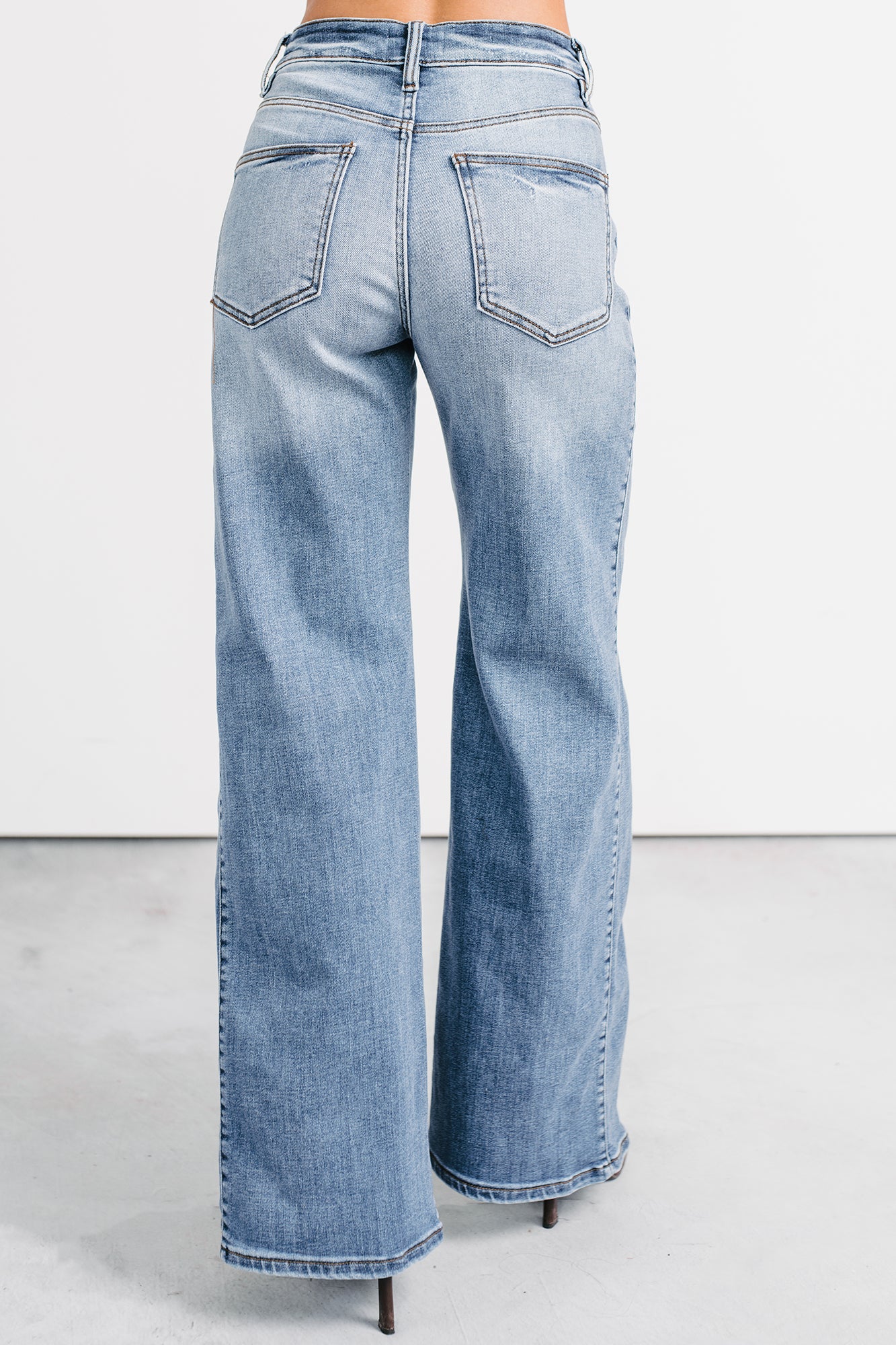 Diane Wide Leg Phoenix Textile Jeans (Light Wash) · NanaMacs