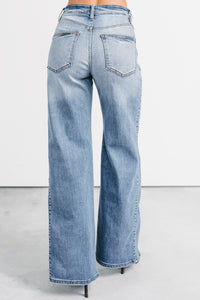 Diane Wide Leg Phoenix Textile Jeans (Light Wash) - NanaMacs