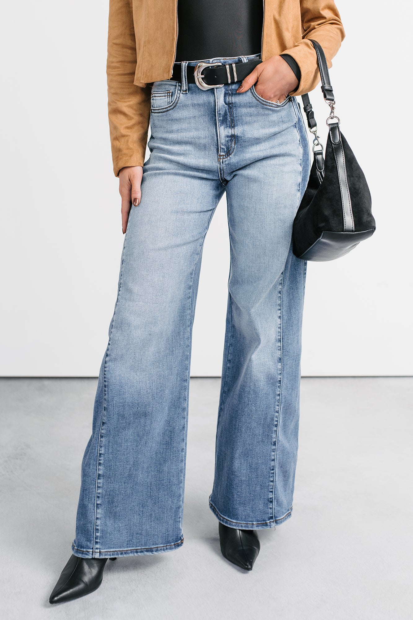 Diane Wide Leg Phoenix Textile Jeans (Light Wash) - NanaMacs
