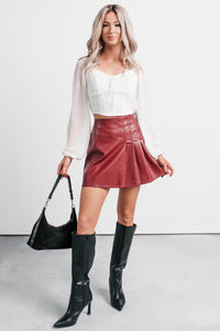 Forever This Way Lace Trim Peasant Blouse (Ivory) - NanaMacs