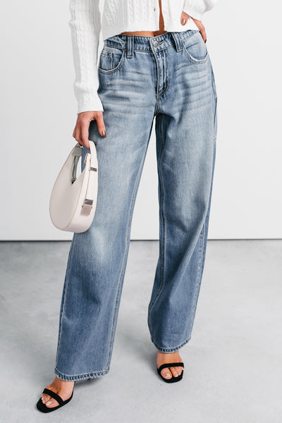 Kella Mid Rise Baggy Cello Jeans (Medium)