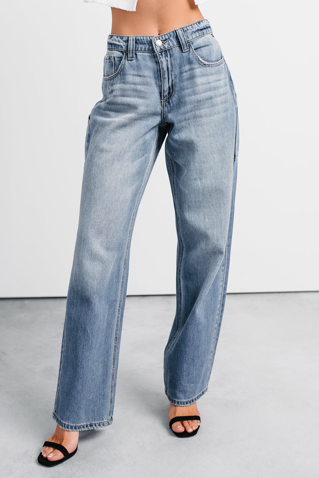 Kella Mid Rise Baggy Cello Jeans (Medium) - NanaMacs