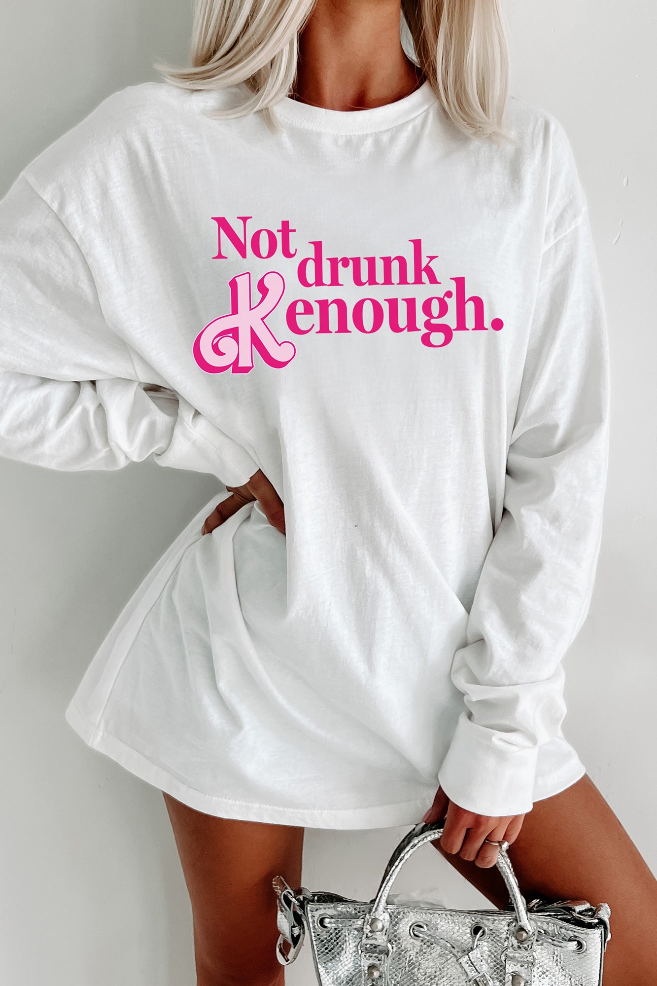 "Not Drunk Kenough" Graphic - Multiple Shirt Options (White) - Print On Demand - NanaMacs