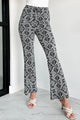 Boho To The Core Printed Flare Pants (Ivory/Black) - NanaMacs