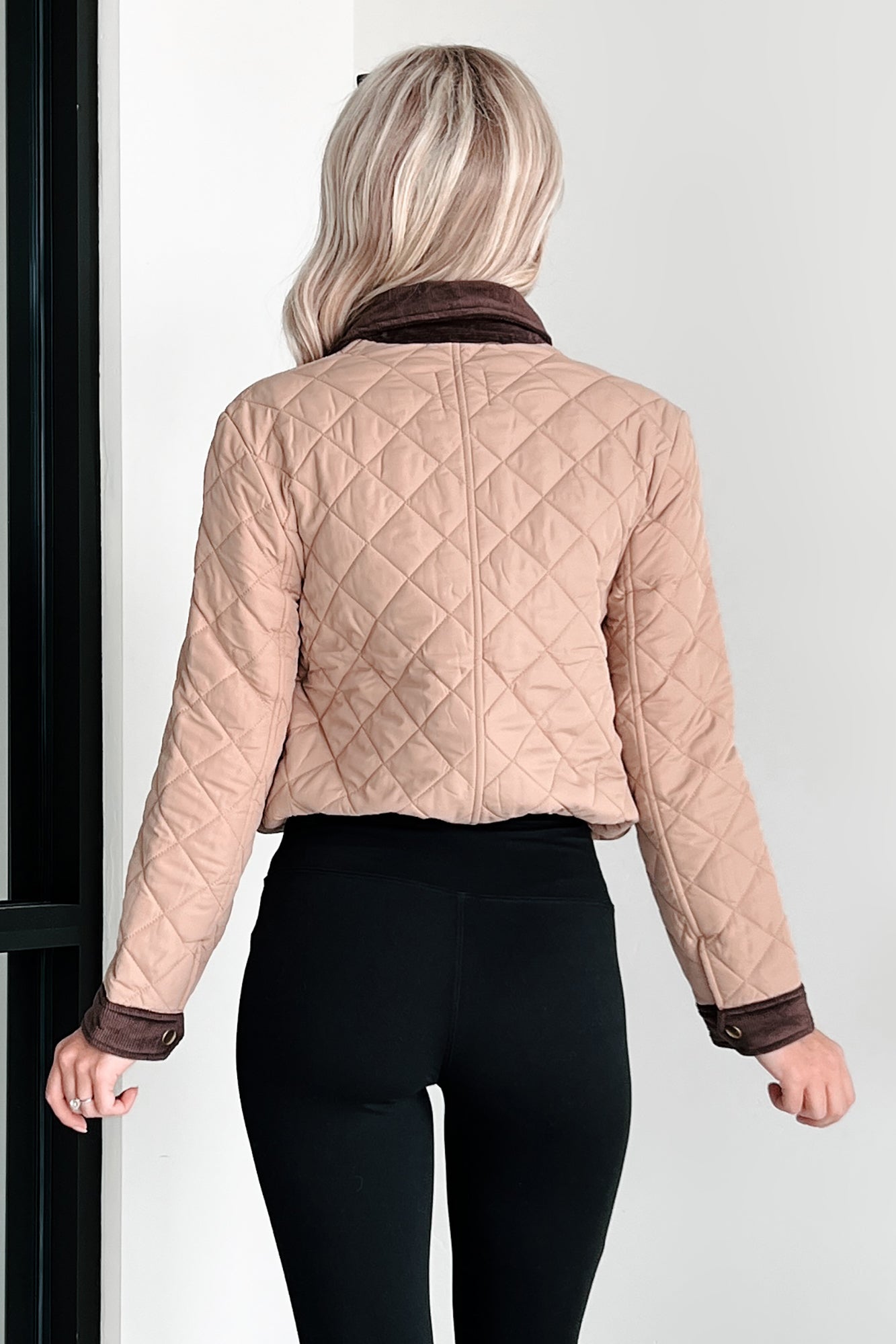 Doing What's Necessary Quilted Jacket (Khaki) - NanaMacs