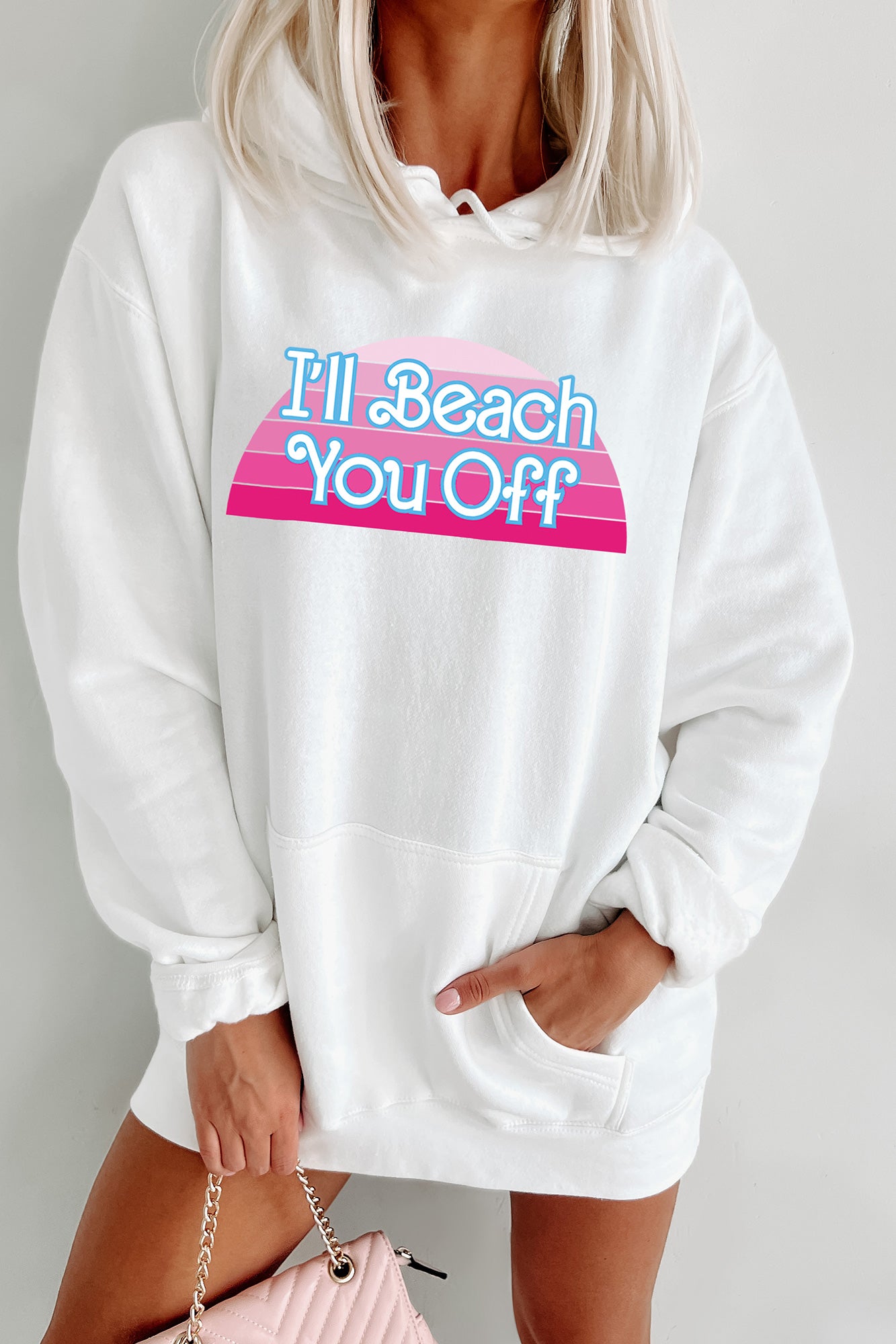 "I'll Beach You Off" Graphic - Multiple Shirt Options (White) - Print On Demand - NanaMacs