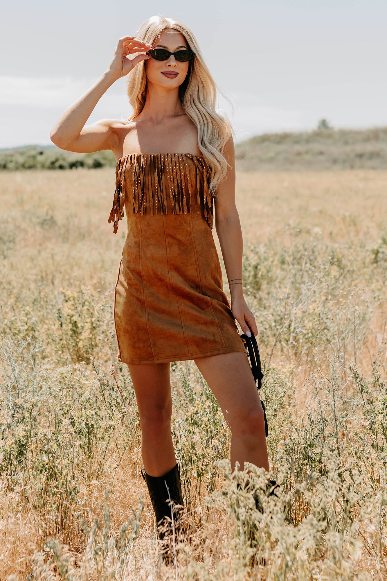 brown fringed dress Alessandras Fringe Crafted in a compressive knit that stays perfectly in place Brown Fringe Dress Zara |