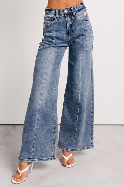 Ruda Wide Leg Tummy Control Saige Jeans (Medium) - NanaMacs