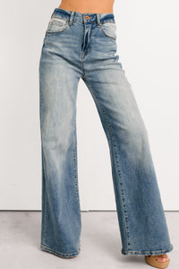Mickie Special A High Rise Wide Leg Jeans (Medium) - NanaMacs