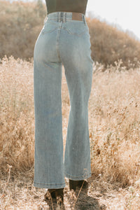 Kiera Tummy Control Wide Leg Saige Denim Jeans (Medium) - NanaMacs