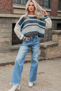 Zari High Rise Straight Leg Mica Denim Jeans (Medium) - NanaMacs