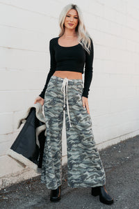 Patrick Drawstring NoaBoa Denim Pants (Camo/Green) - NanaMacs