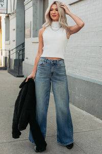 Call It Home Ribbed Knit Mock Neck Tank Top (Off White) - NanaMacs