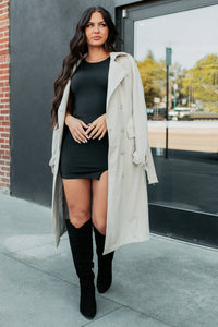 Calling Again Short Sleeve Mini Dress (Black) - NanaMacs