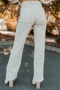 Marcus Straight Leg Striped Mica Denim Jeans (Grey Dawn) - NanaMacs