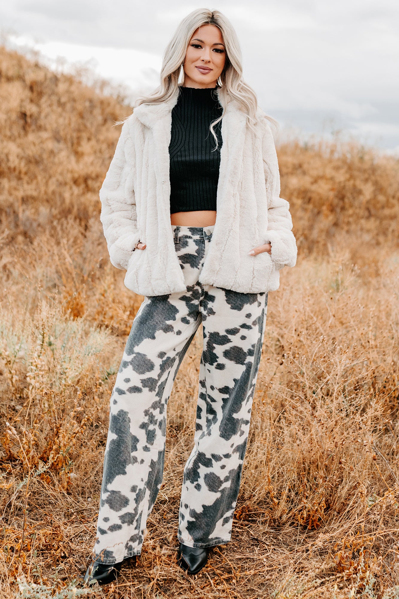 Snuggle Bug Faux Fur Jacket (Ivory) · NanaMacs