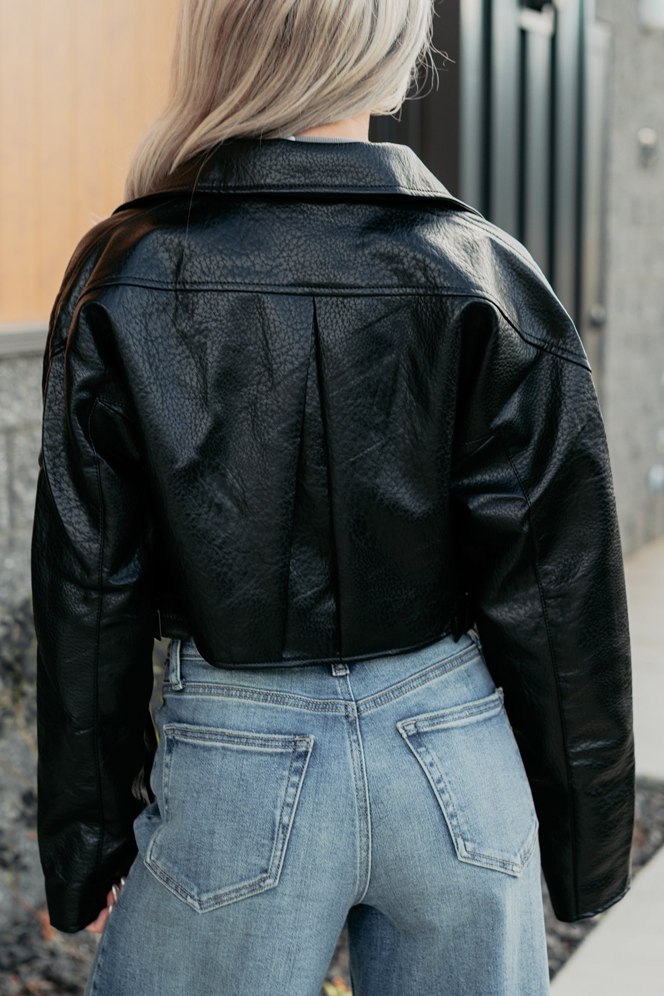 Savage Love Faux Leather Crop Jacket (Black) - NanaMacs