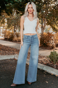 Ramon Wide Leg Jemina Denim Jeans (Medium) - NanaMacs