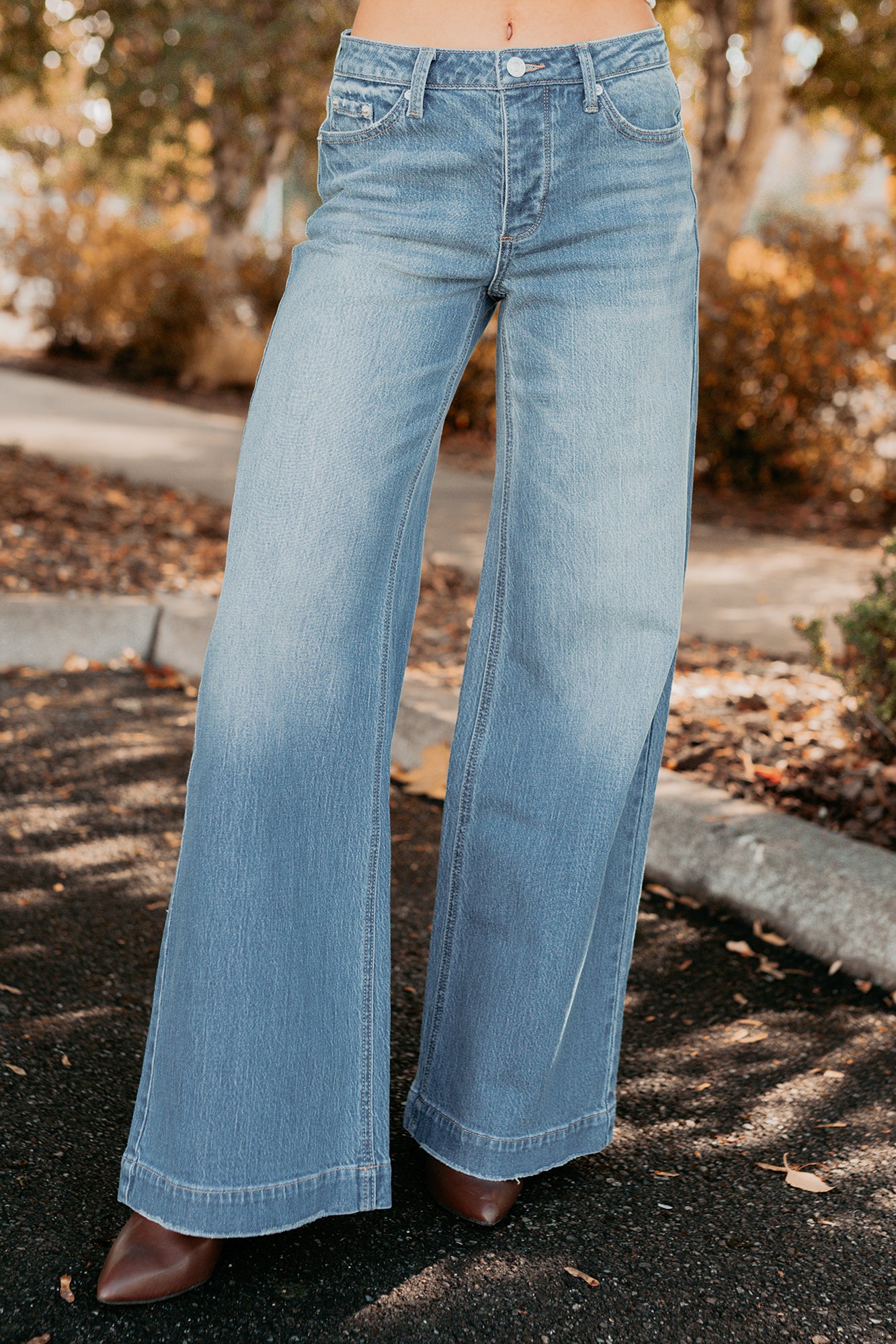 Ramon Wide Leg Jemina Denim Jeans (Medium) · NanaMacs