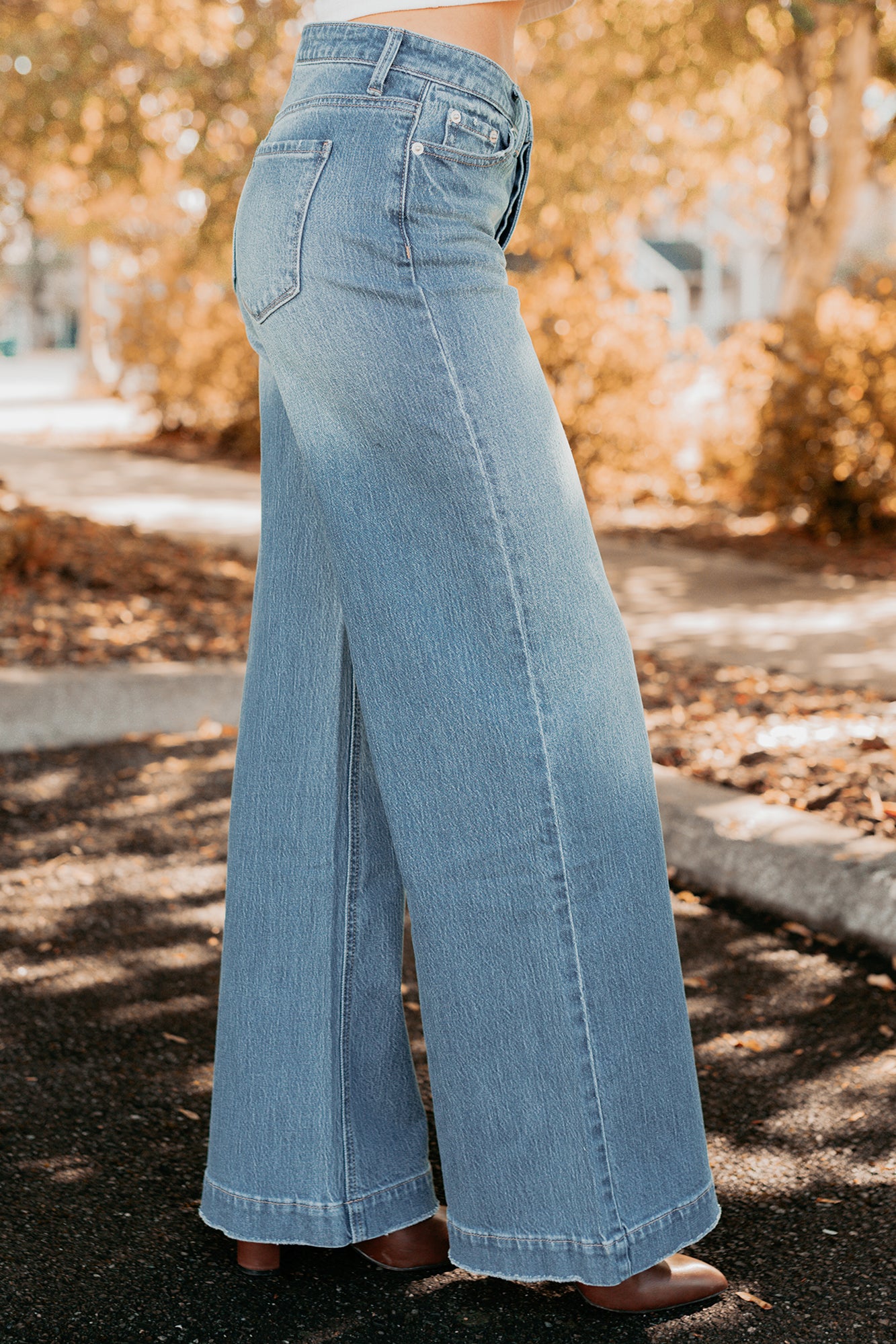 Ramon Wide Leg Jemina Denim Jeans (Medium) · NanaMacs