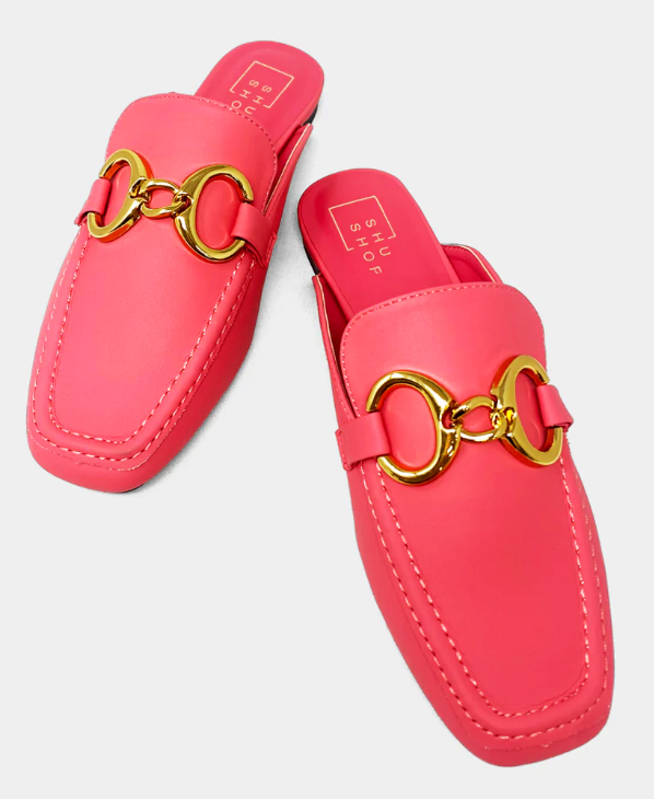 PREORDER Andromeda Loafer Mule (Coral) - NanaMacs