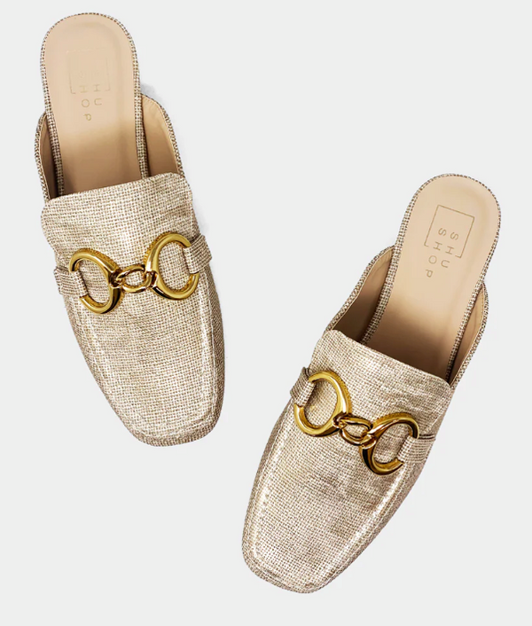 PREORDER Andromeda Loafer Mule (Gold) - NanaMacs