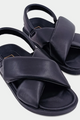 PREORDER Call It Casual Cushioned Strap Sandals (Black) - NanaMacs